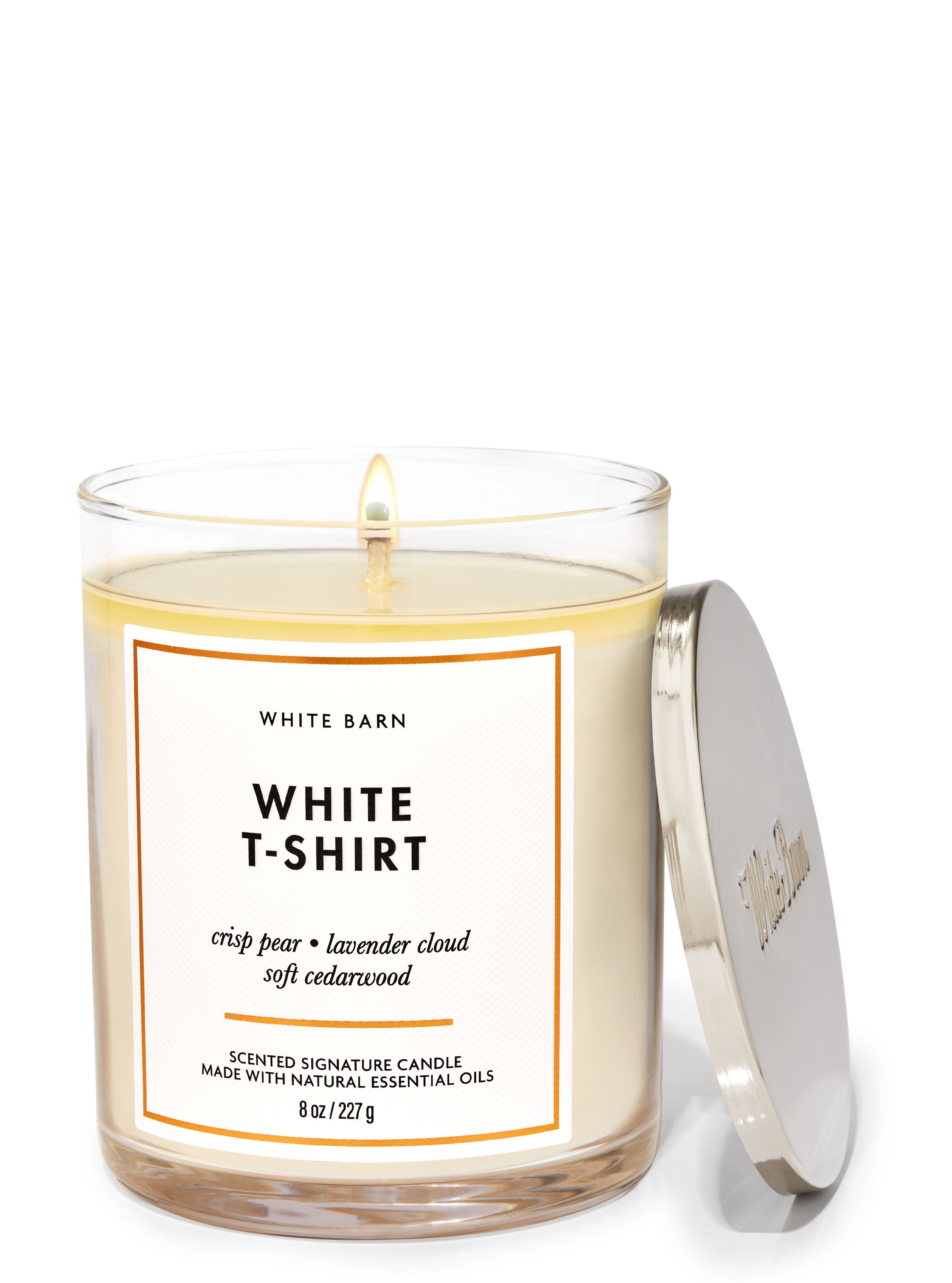 White T-Shirt Signature Single Wick Candle